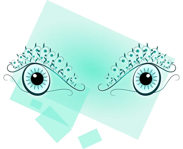 Occhi blu compositi — Foto Stock