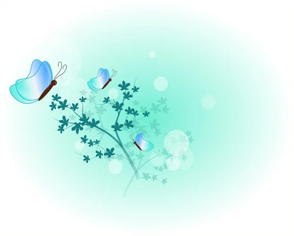 Light blue spring background — Stock Photo, Image