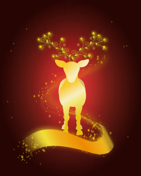 Golden deer — Stock Photo, Image