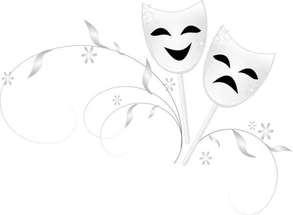 Theatrical masks — Stock Photo, Image