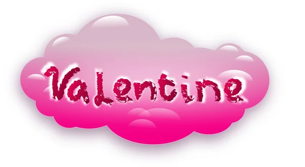 Valentine cloud — Stock Photo, Image