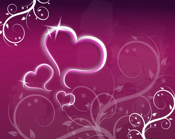 Hearts on background — Stock Photo, Image