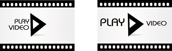 Play video template — Stock Photo, Image