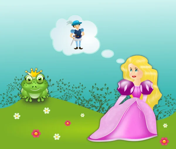 Frog prince fairytale — Stock Photo, Image