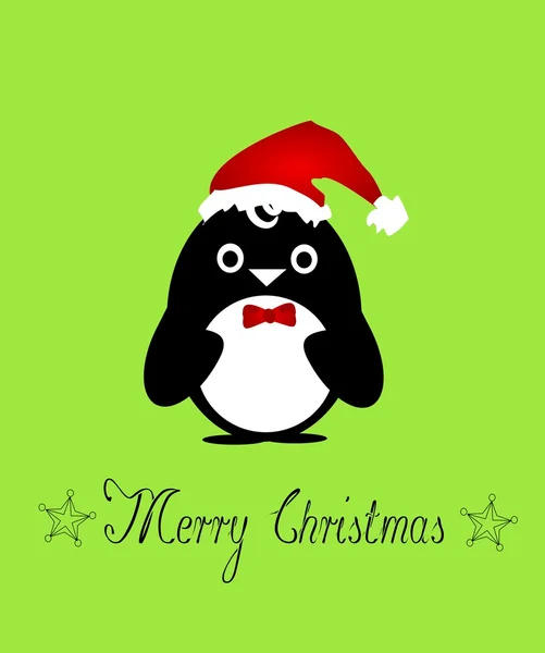 Merry Christmas Penguin — Stock Photo, Image