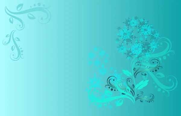 Blaue Ornamente Hintergrund — Stockfoto