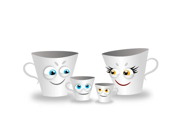Cups family — Stock Photo, Image