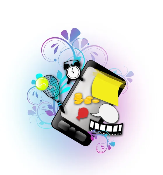 Mobile phone entertainment — Stock Photo, Image