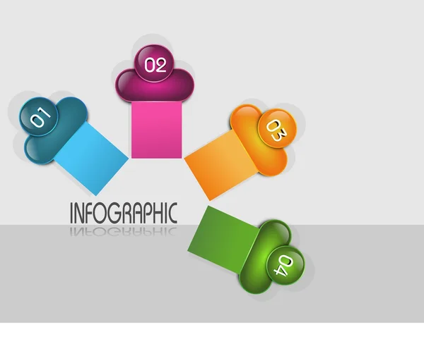 Info graphic template — Stock Photo, Image