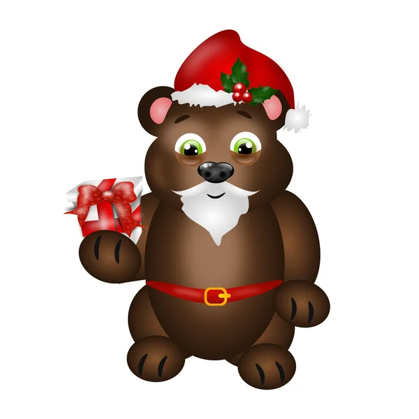 Santa Bear Christmas — Stock Photo, Image