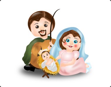 Meryem Ana, St joseph ve bebek İsa