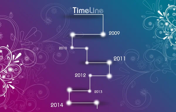 Modello temporale dal 2009 al 2014 — Foto Stock