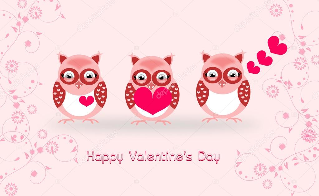 Valentines owls