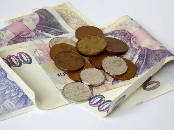 Dinheiro checo — Fotografia de Stock