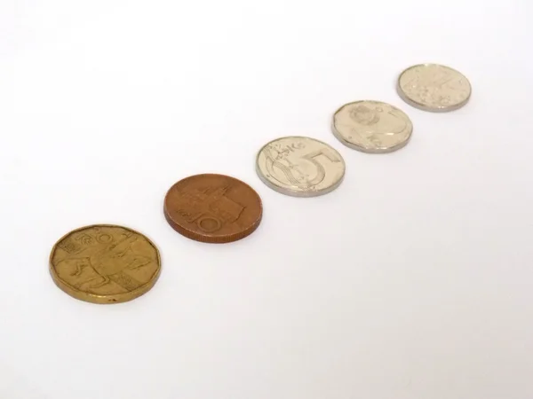 Cseh érmék — Stock Fotó
