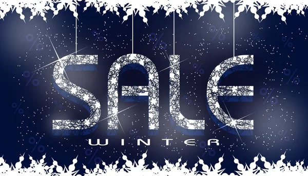 Winter verkoop achtergrond — Stockfoto
