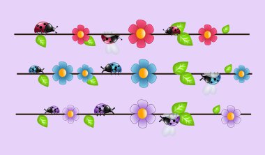 Ladybugs tel üzerinde