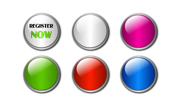 Set of colored buttons — Stock Photo, Image