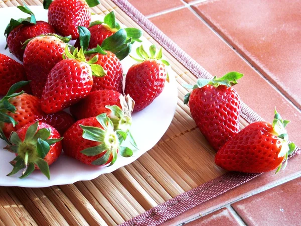 Pile of strawberries — Stock Photo, Image
