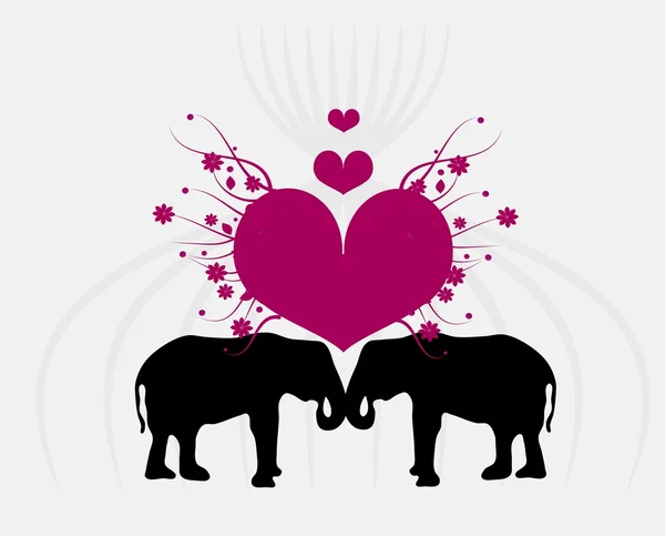 Amor de elefante — Fotografia de Stock