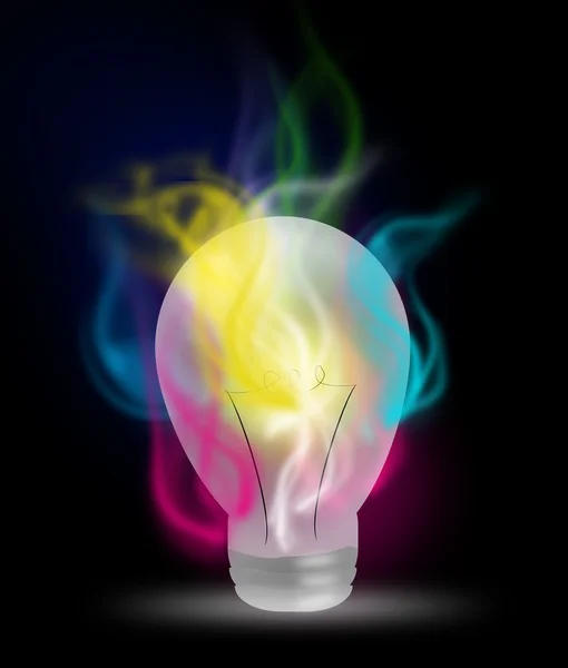 Ampoule fumée colorée — Photo