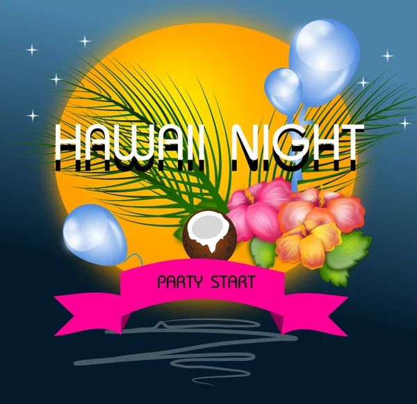 Noc na Hawajach — Zdjęcie stockowe