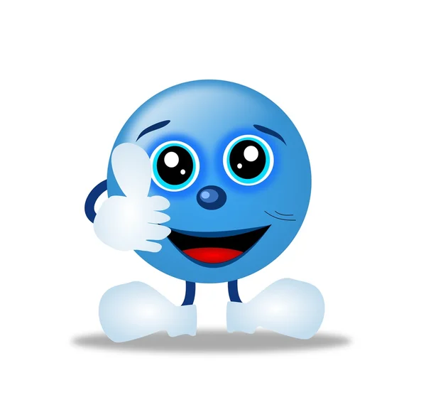 Smile blue — Stock Photo, Image