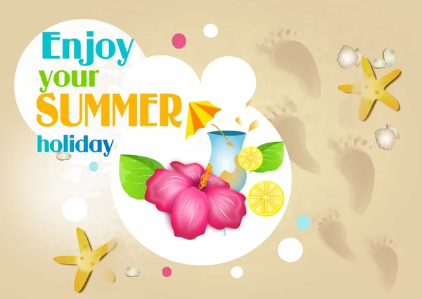Njut av din sommarsemester — Stockfoto
