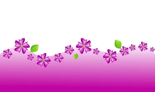 白の背景にピンクの花飾り — ストック写真