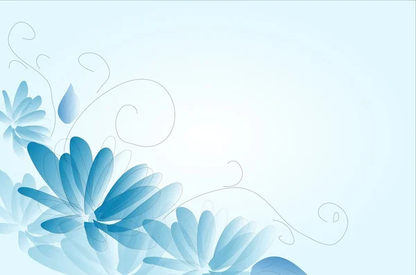 Blauwe bloem achtergrond — Stockfoto