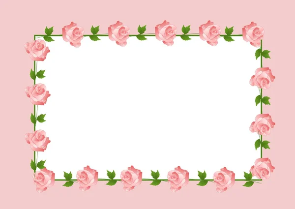 Rose frame background — Stock Photo, Image