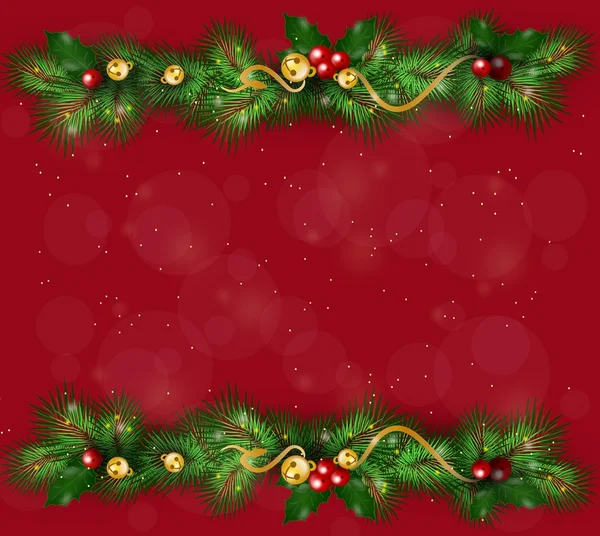 Christmas background with needles — Stock Photo, Image