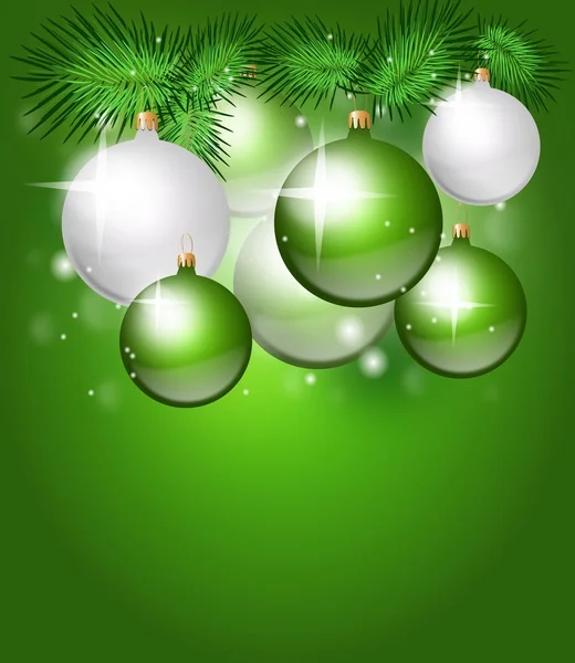 Christmas background with christmas bulbs — Stock Photo, Image