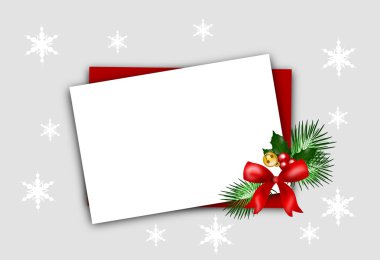 Hediyelik tebrik Noel kartı