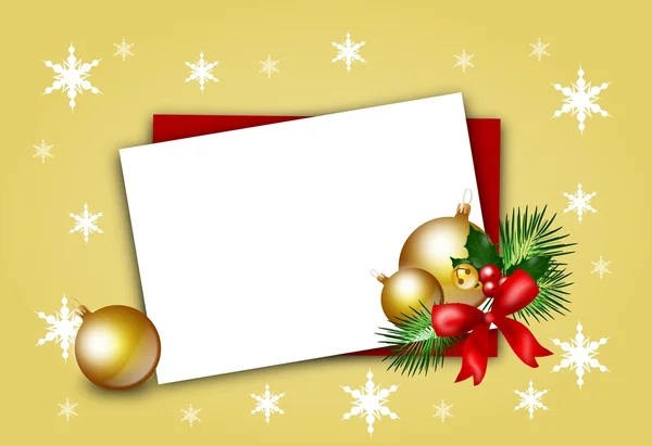 Tarjeta de felicitación de regalo de Navidad — Foto de Stock