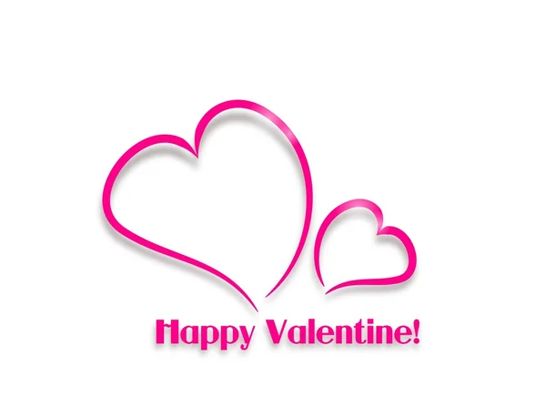 Happy Valentine greeting card — Stock Photo, Image