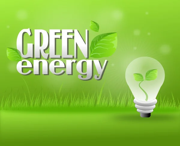 Green energy background — Stock Photo, Image