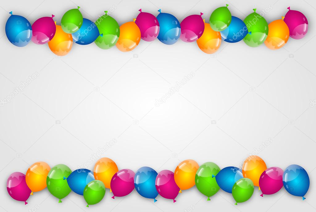 Birthday ballon background