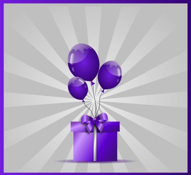 Hediye illüstrasyon kart hediye