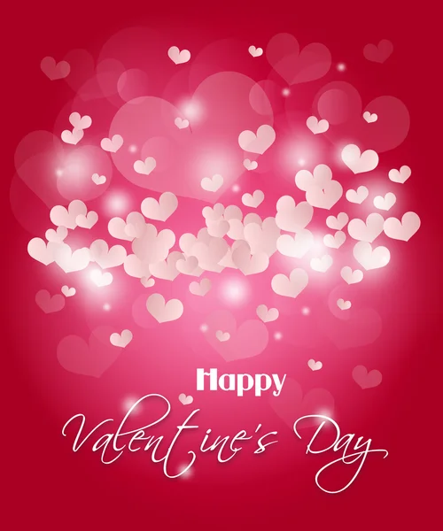 Valentijnsdag roze hart achtergrond — Stockfoto