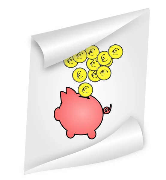 Savings paper illustration — Stock Photo, Image