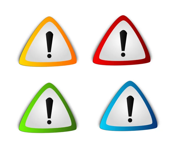 Warning triangles illustration — Stock Photo, Image