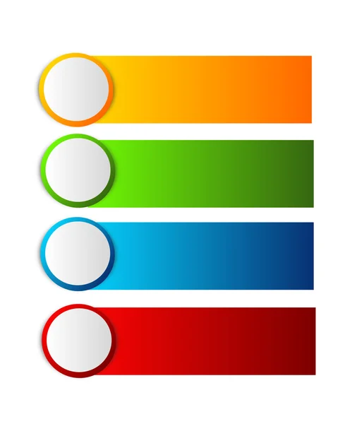 Renkli etiket panoları — Stok fotoğraf