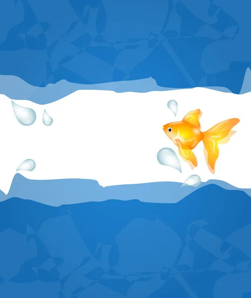 Goldfish ilustração fundo — Fotografia de Stock