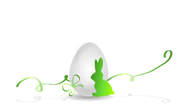 Coniglietto pasquale con uovo — Foto Stock