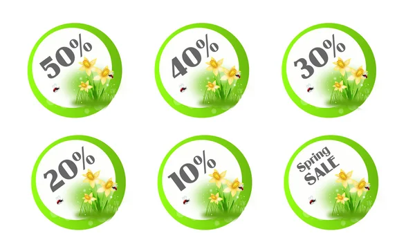 Spring sales cicrcle — Stock Photo, Image