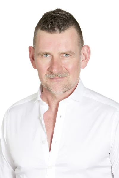 Portrait of businessman wearing white shirt — Stock Photo, Image