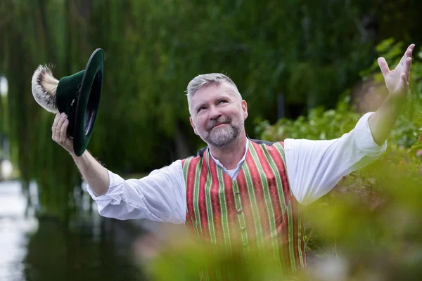 Portrait of a bavarian man — Stock Photo, Image