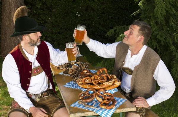 Two bavarian men — Stock Photo, Image