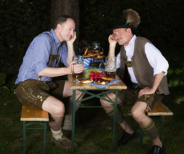 Two bavarian men — Stock Photo, Image